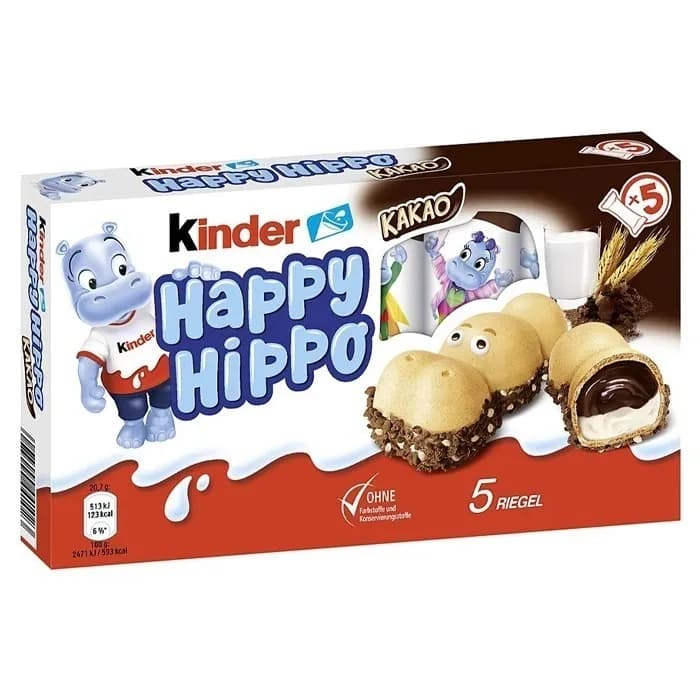 Шоколад Kinder Happy Hippo Cocoa