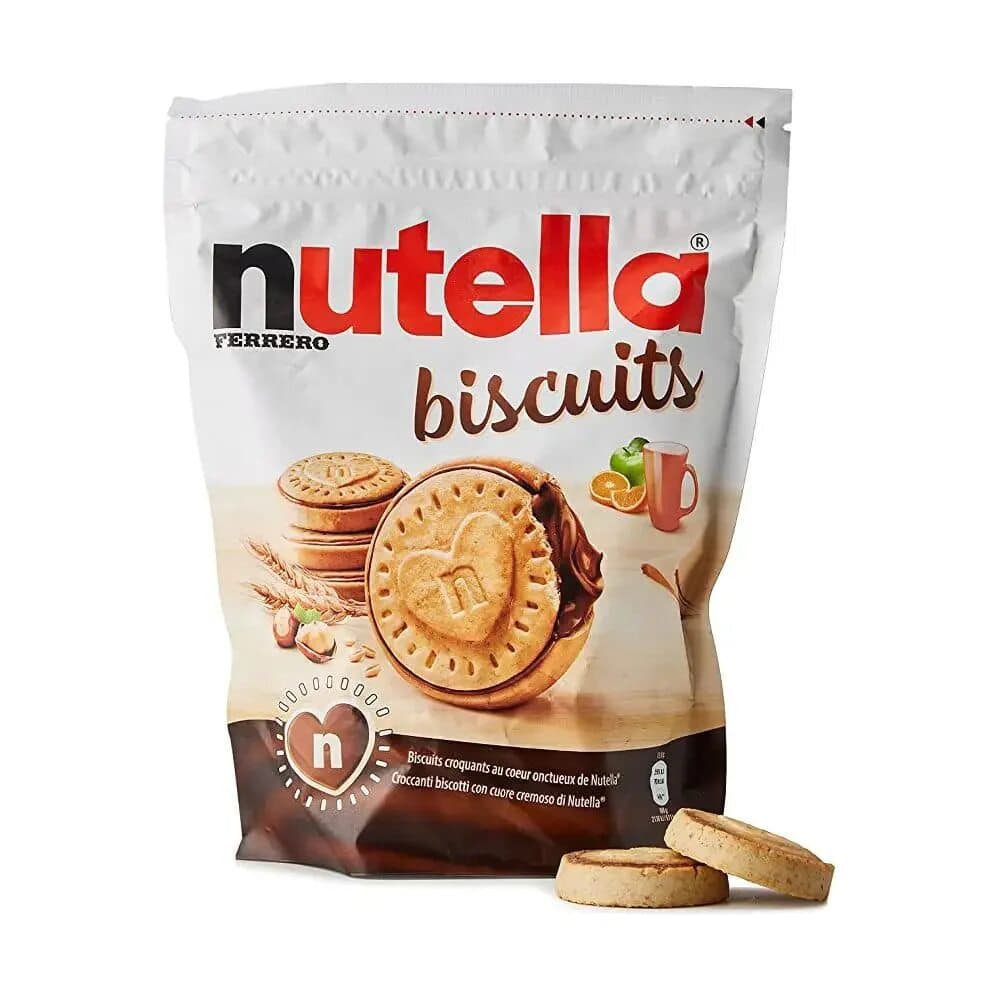 Печенье Nutella Biscuits с начинкой фундук и какао
