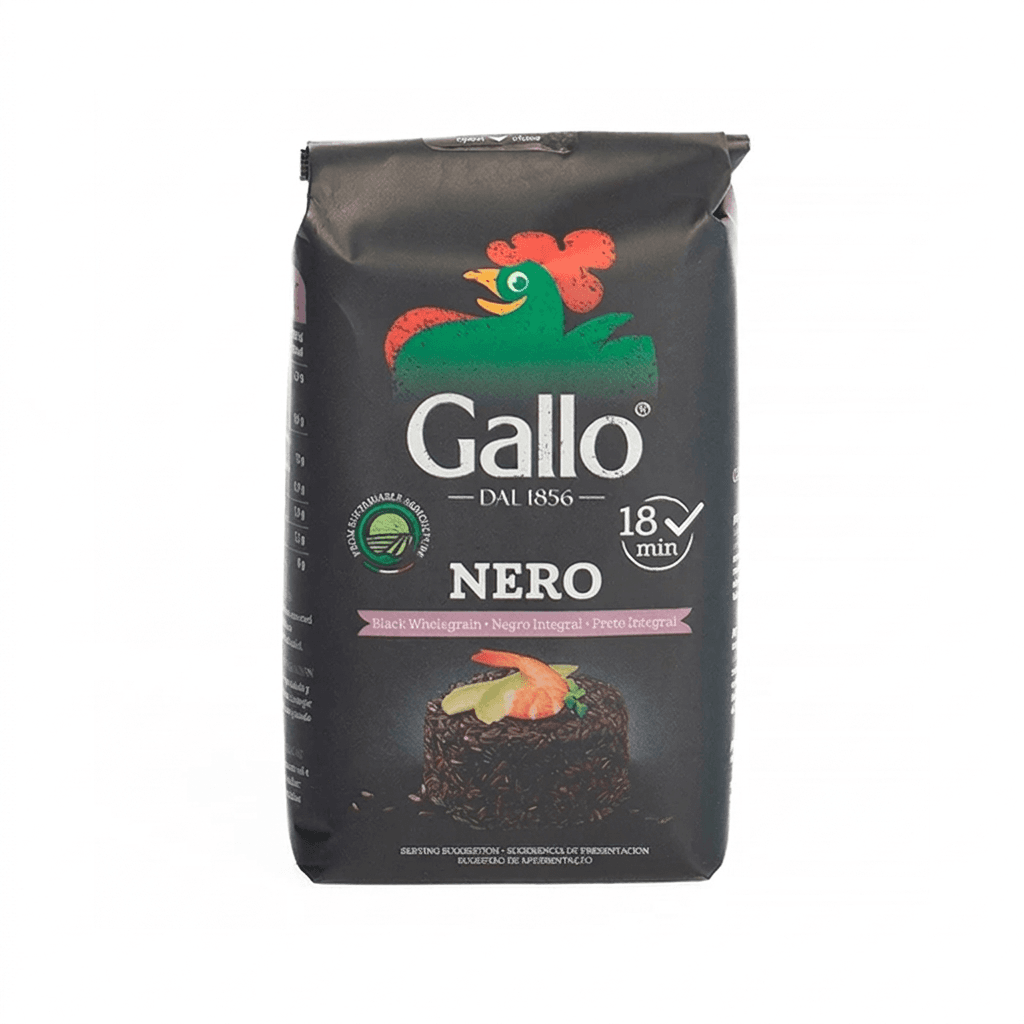 Рис "Riso Gallo" черный нешлифованный среднезерненый пропаренный
