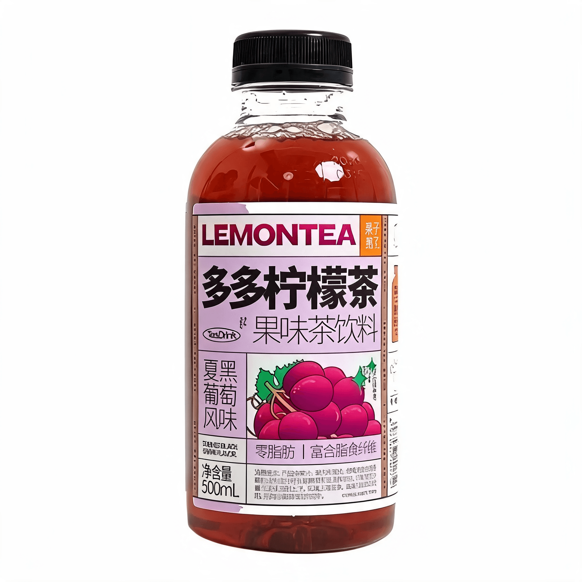 Холодный фруктовый чай LemonTea со вкусом черного винограда