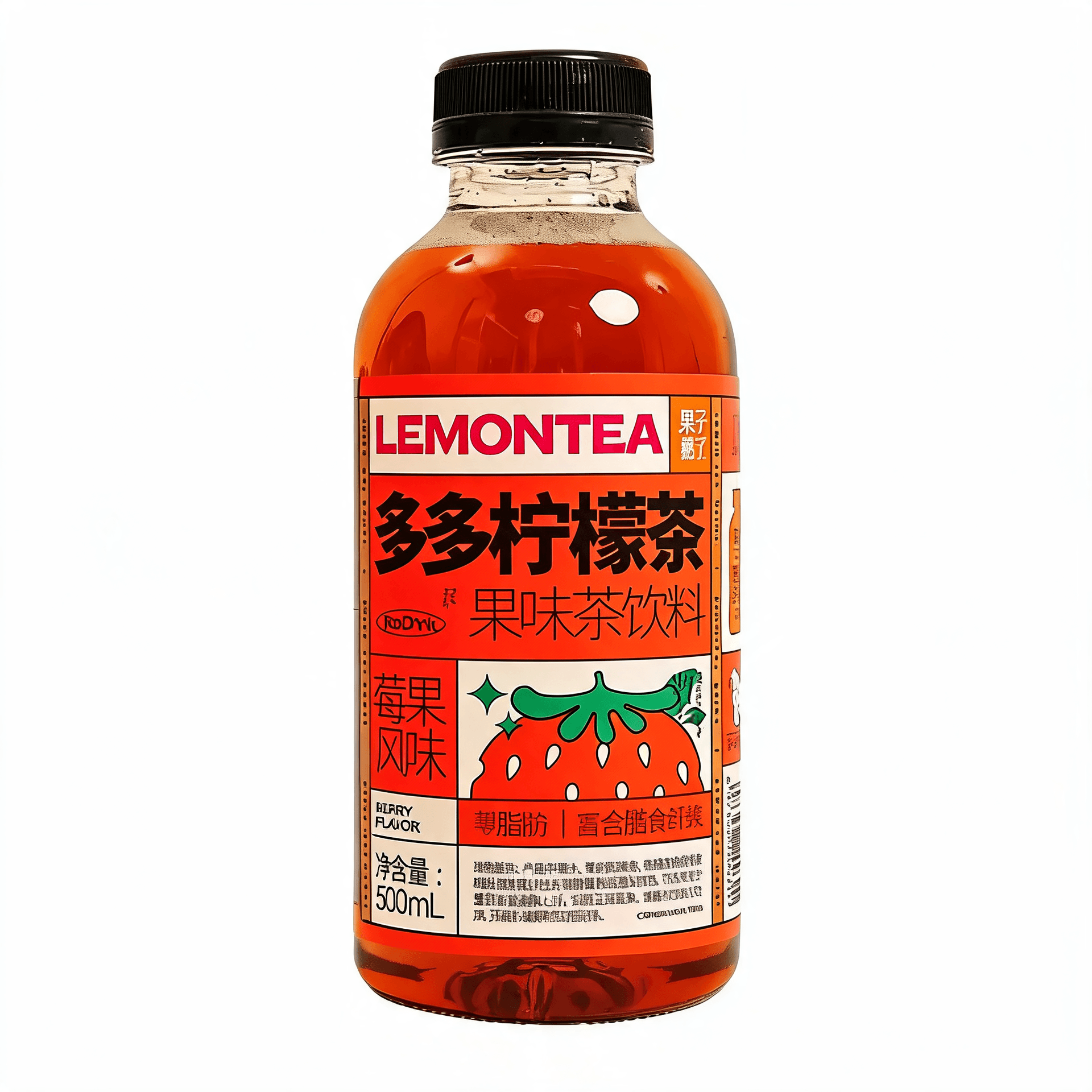 Холодный фруктовый чай LemonTea со вкусом клубники