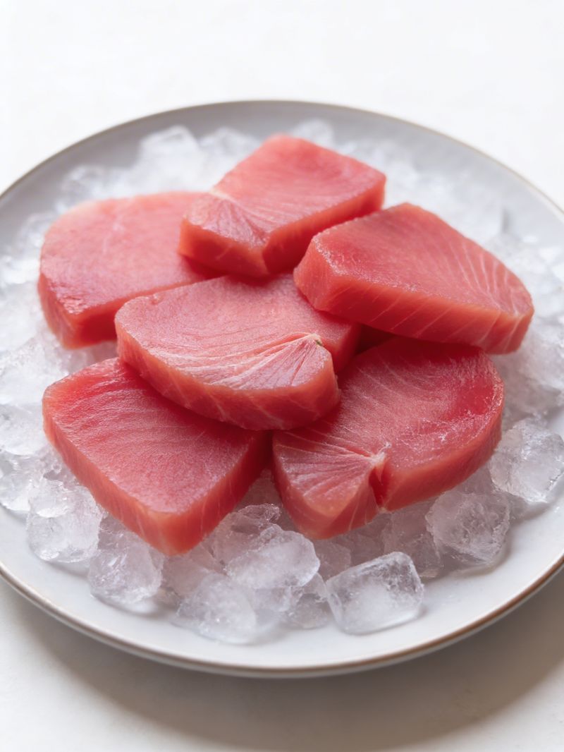 Стейк филе желтоперого тунца, замороженный