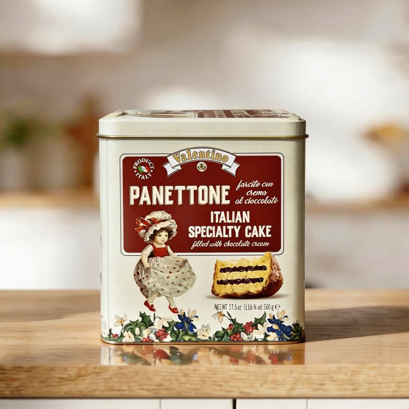 Кекс-кулич VALENTINO Panettone с нежным шоколадным кремом